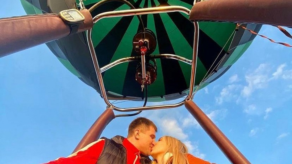 Романтический полёт на воздушном шаре для двоих